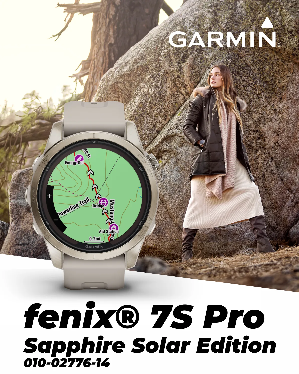 Garmin Fenix 7 Pro Solar Series Multisport GPS 42/47/51 mm Smartwatch | Wearable4U Bundle