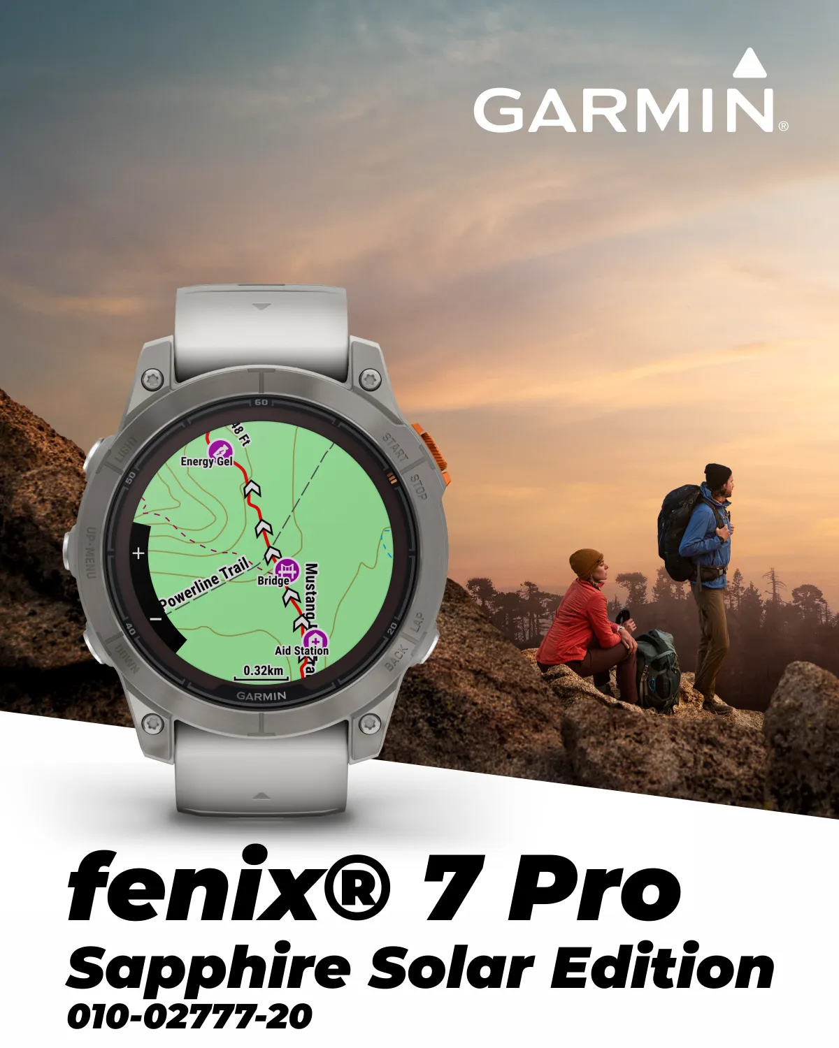 Garmin Fenix 7 Pro Solar Series Multisport GPS 42/47/51 mm Smartwatch | Wearable4U Bundle