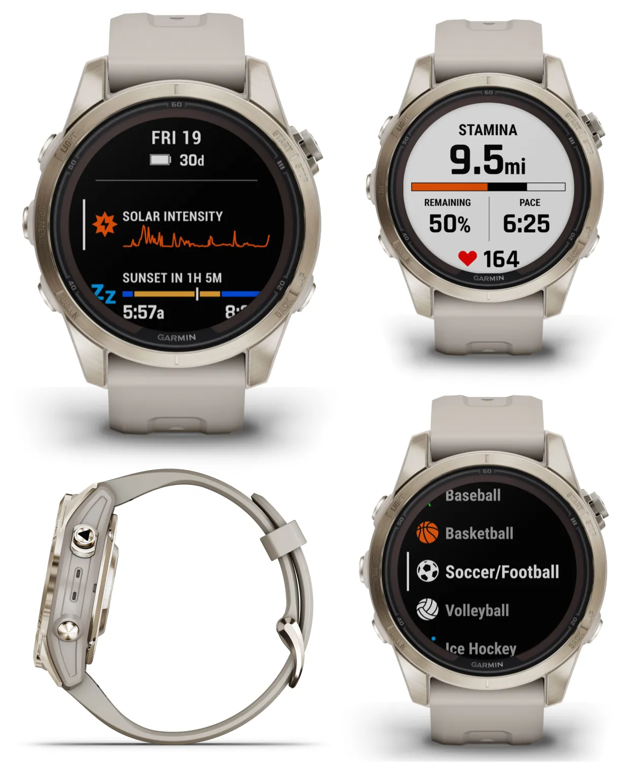 Garmin Fenix 7 Pro Solar Series Multisport GPS 42/47/51 mm Smartwatch | Wearable4U Bundle