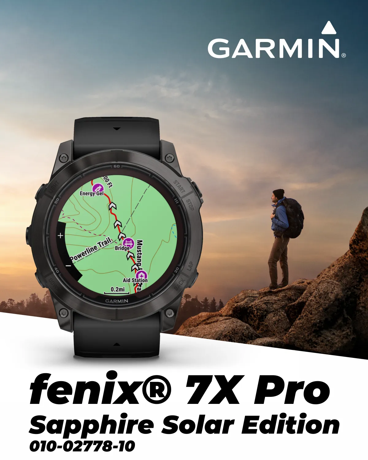 Garmin Fenix 7 Pro Solar Series Multisport GPS 42/47/51 mm Smartwatch | Wearable4U Bundle