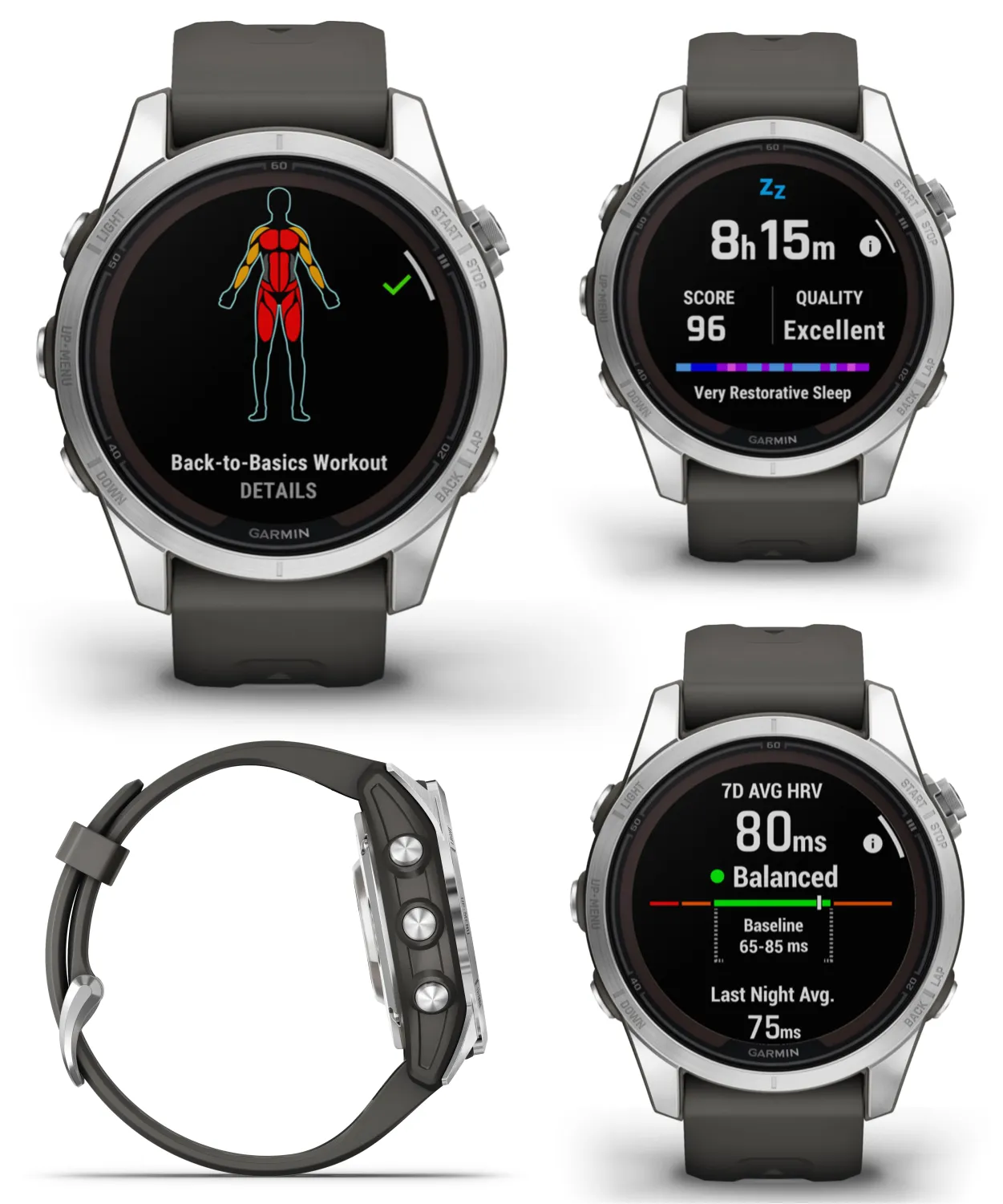 Garmin Fenix 7 Pro Solar Series Multisport GPS 42/47/51 mm Smartwatch | Wearable4U Bundle