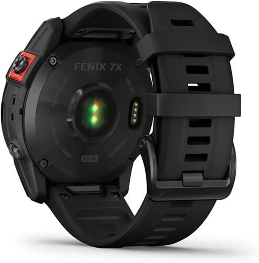 Garmin Fenix 7X Solar Multisport GPS Watch, Slate Grey with Black Band