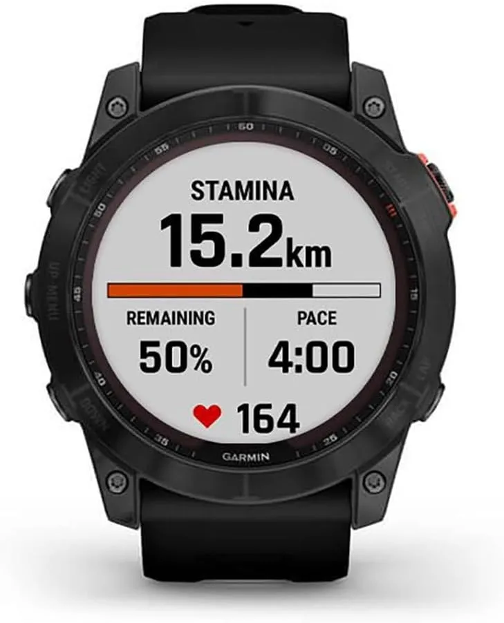Garmin Fenix 7X Solar Multisport GPS Watch, Slate Grey with Black Band