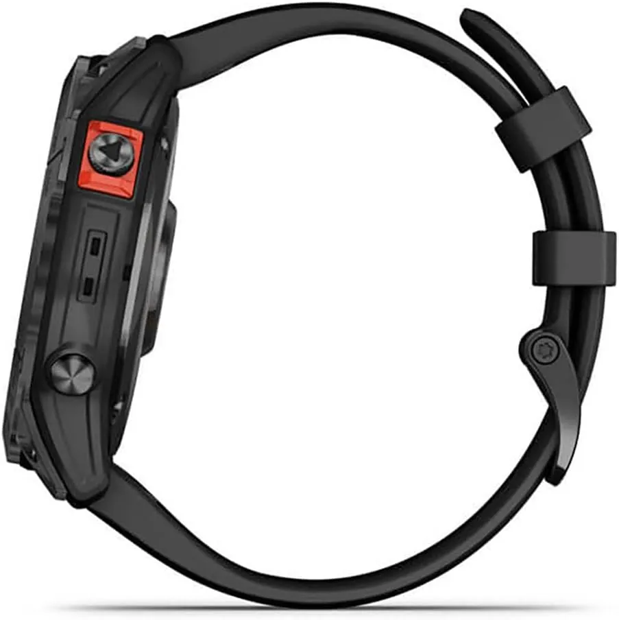 Garmin Fenix 7X Solar Multisport GPS Watch, Slate Grey with Black Band