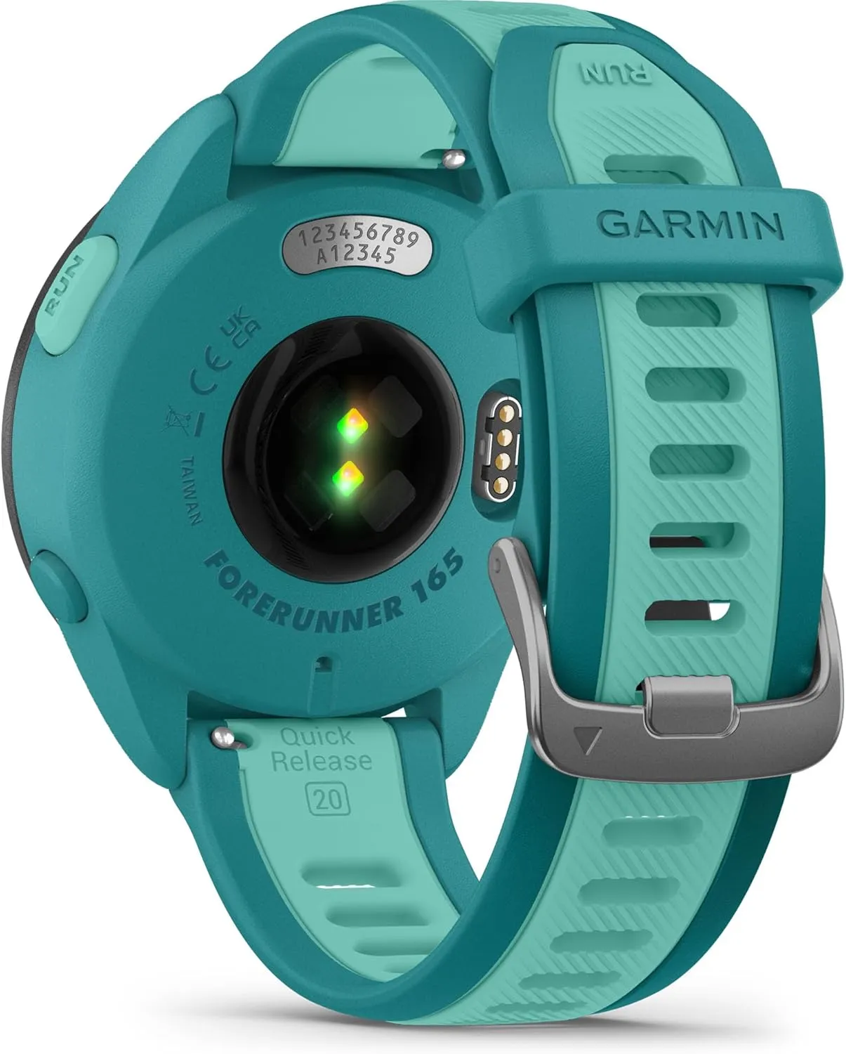 Garmin Forerunner® 165 Music, Running Smartwatch, Colorful AMOLED Display, Training Metrics and Recovery Insights, Music on Your Wrist, Turquoise