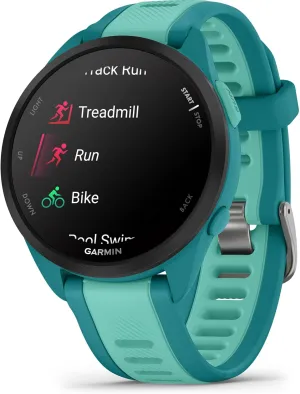 Garmin Forerunner® 165 Music, Running Smartwatch, Colorful AMOLED Display, Training Metrics and Recovery Insights, Music on Your Wrist, Turquoise