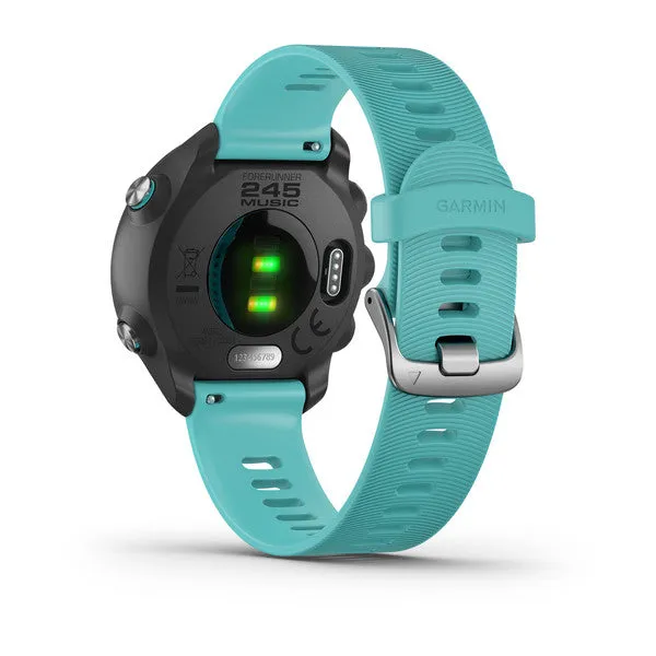 Garmin Forerunner 245 GPS Running Smartwatch with Included Wearable4U 3 Straps Bundle (Aqua Music 010-02120-22, Berry/Pink/White)