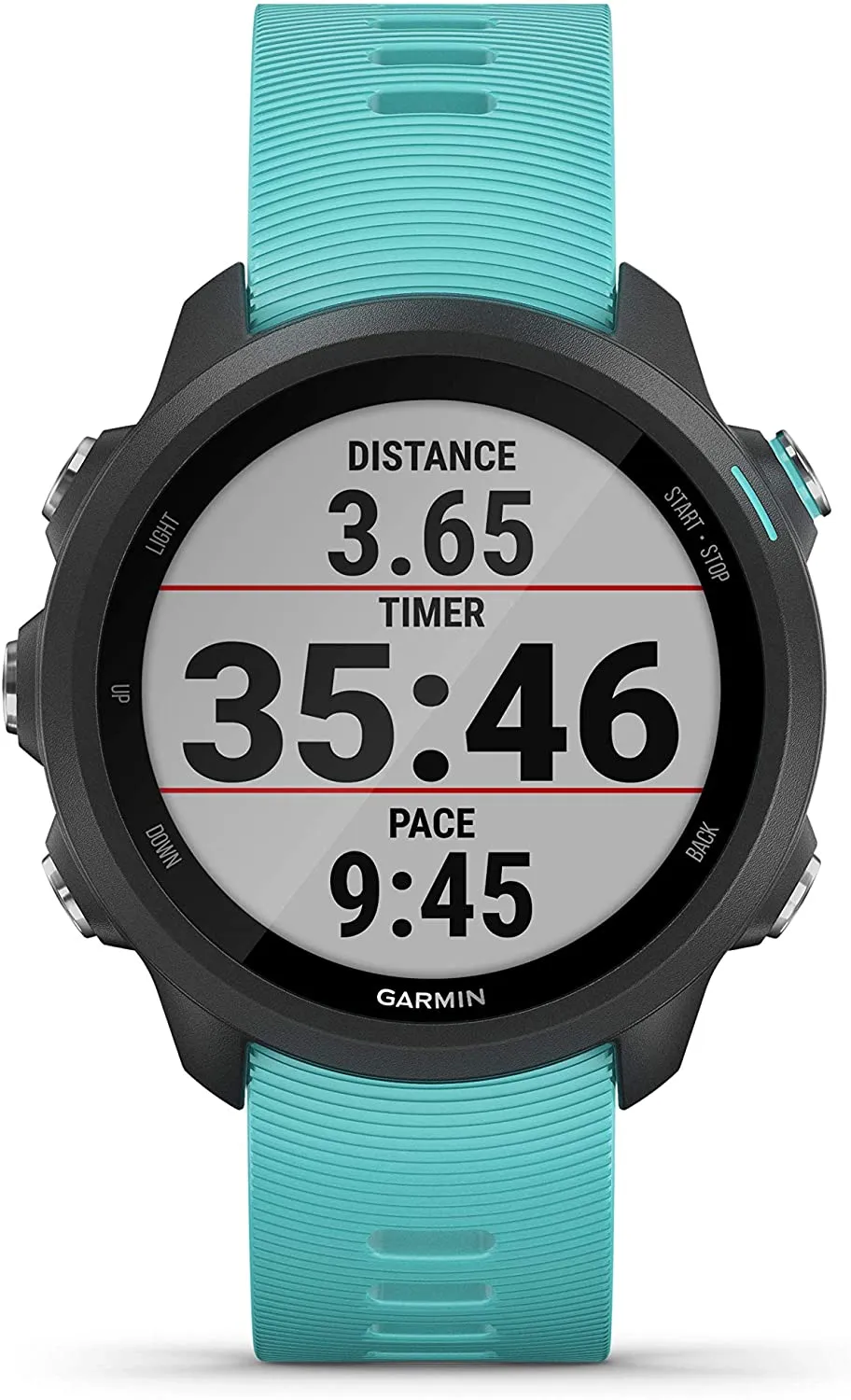Garmin Forerunner 245 GPS Running Smartwatch with Included Wearable4U 3 Straps Bundle (Aqua Music 010-02120-22, Berry/Pink/White)