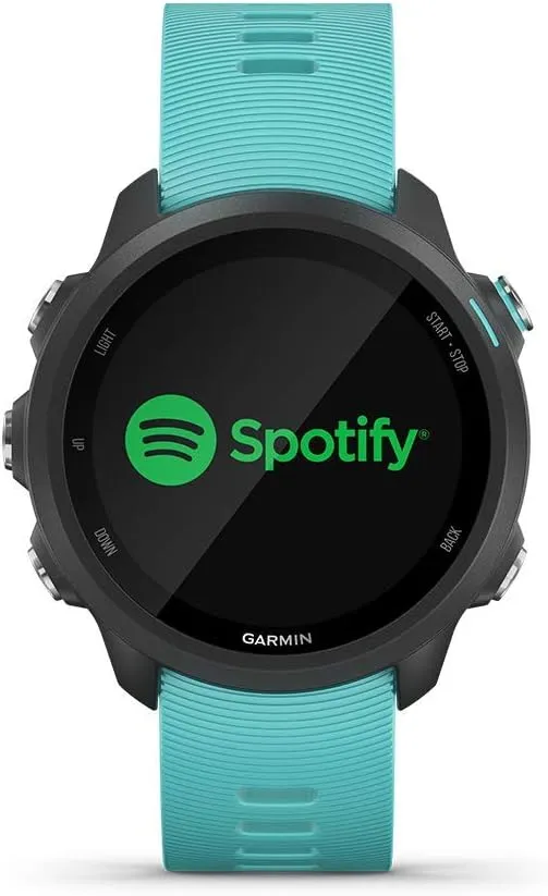 Garmin Forerunner 245 Music, GPS Running Smartwatch with Music and Advanced Dynamics, Aqua (Renewed)