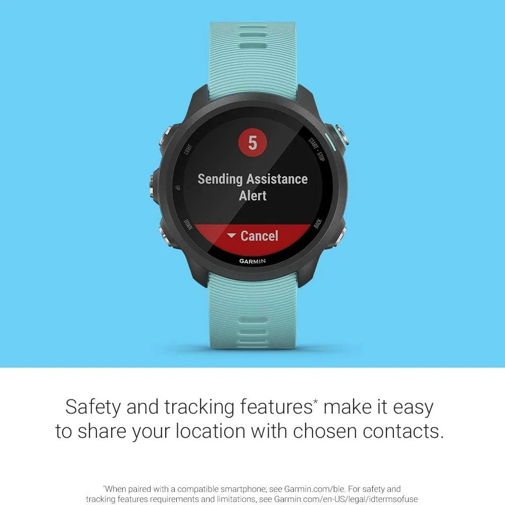 Garmin Forerunner 245 Music, GPS Running Smartwatch with Music and Advanced Dynamics, Aqua (Renewed)