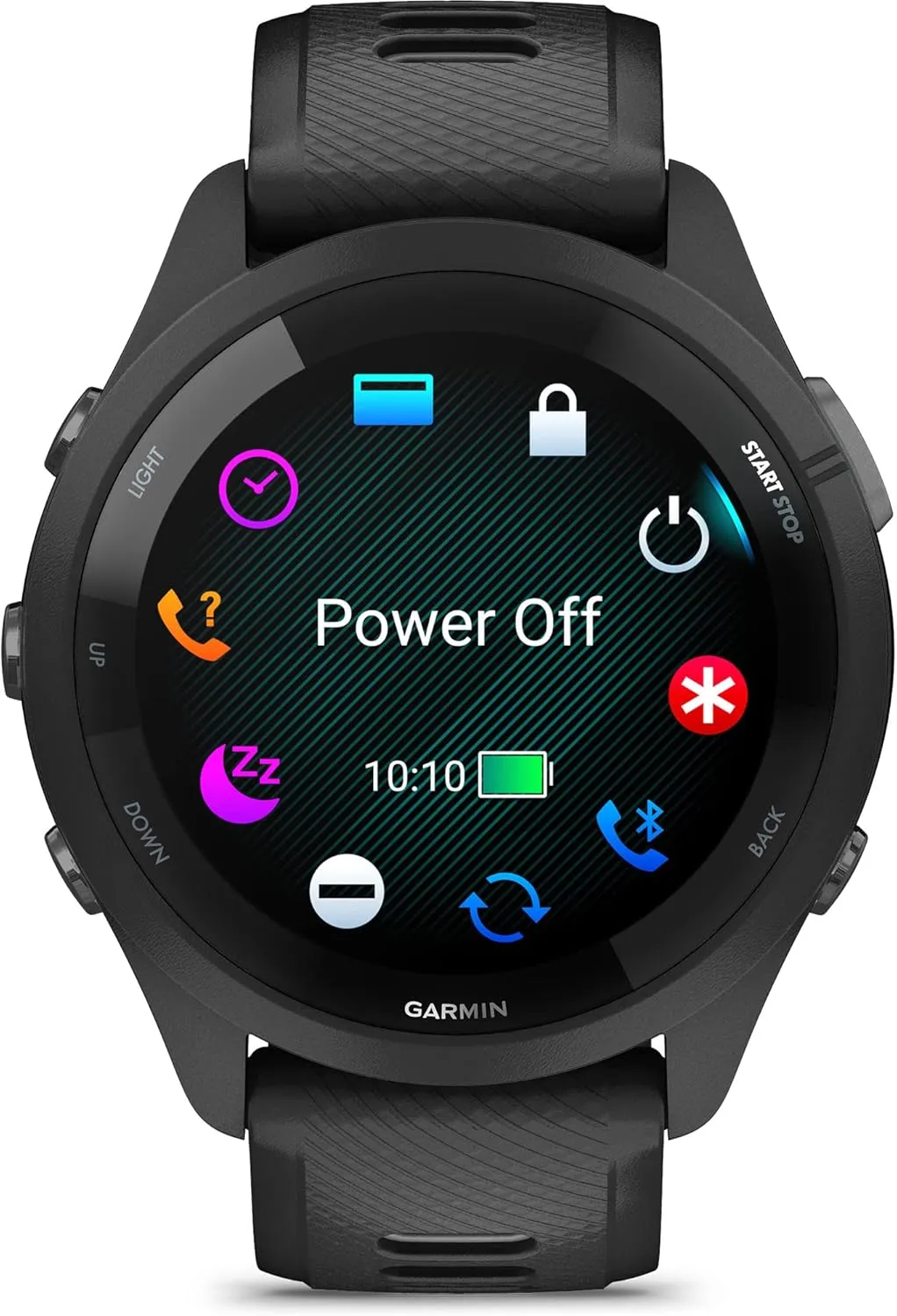 Garmin Forerunner 265 Running Smartwatch, Colorful AMOLED Display, Training Metrics and Recovery Insights, Black and Powder Gray (Renewed)
