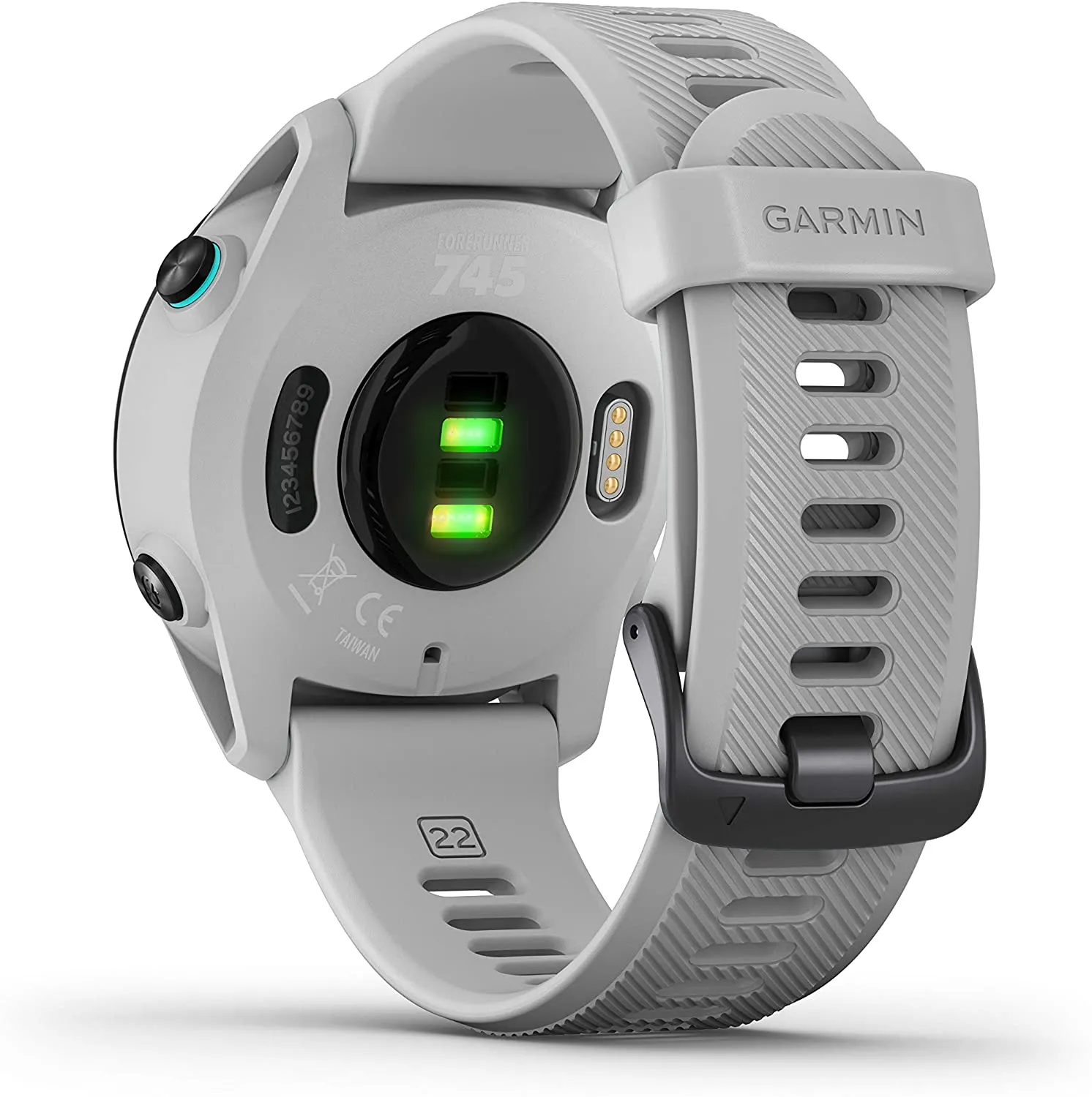 Garmin Forerunner 745 GPS Smartwatch (Whitestone) with Power Bank 2200 mAh Bundle