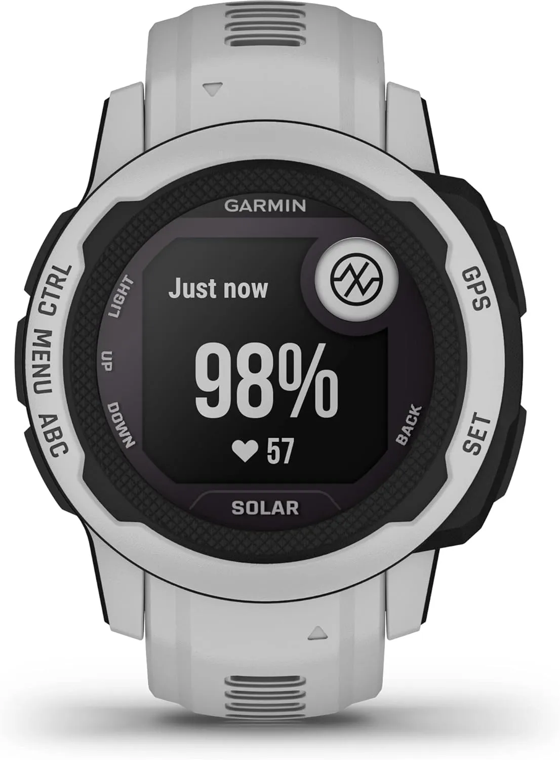 Garmin Instinct 2S Solar, Smaller-Sized GPS Outdoor Watch, Solar Charging Capabilities, Multi-GNSS Support, Tracback Routing, Mist Gray (Renewed)