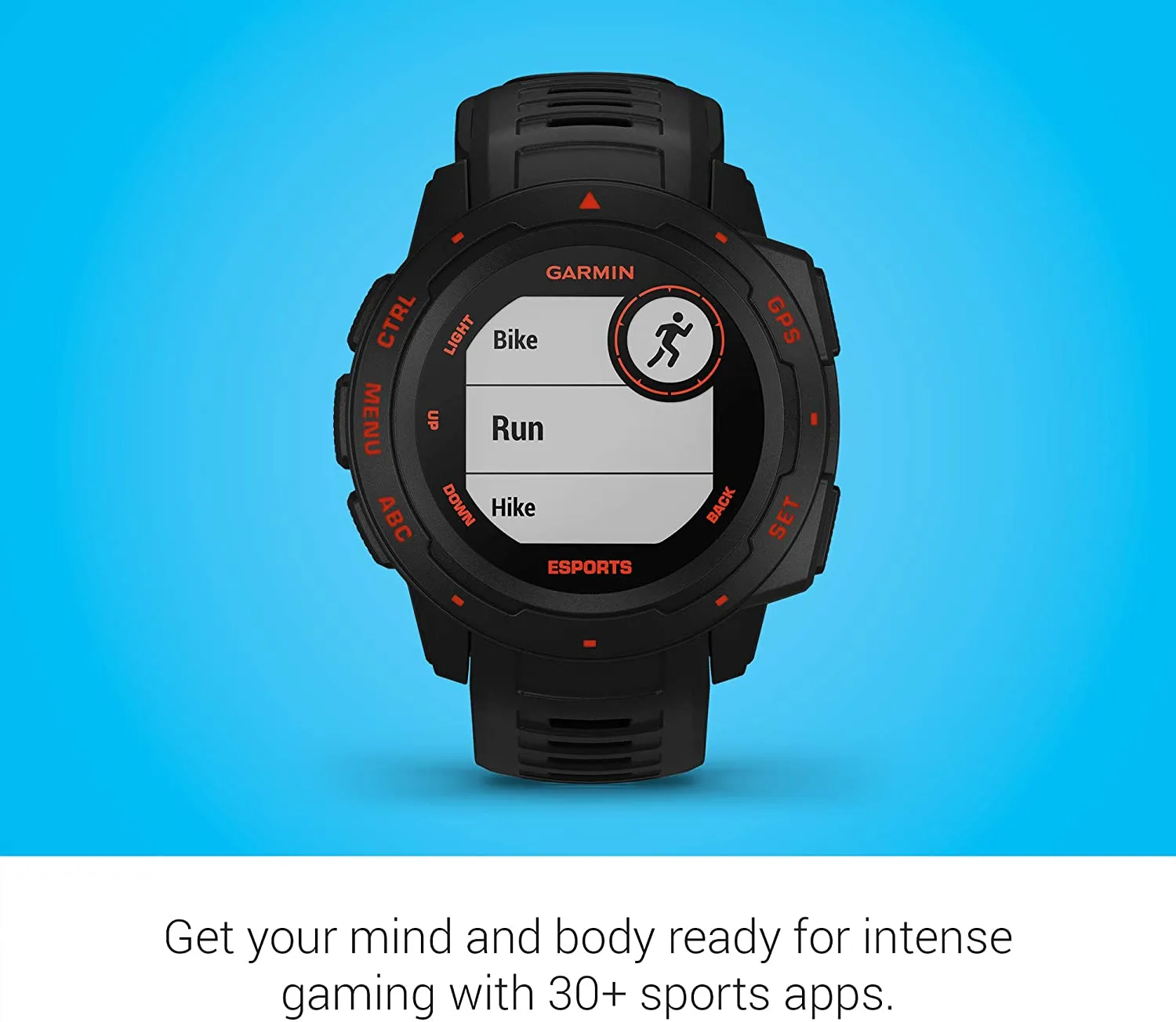 Garmin Instinct Esports Edition, Black Lava GPS Smartwatch for Esports Athletes