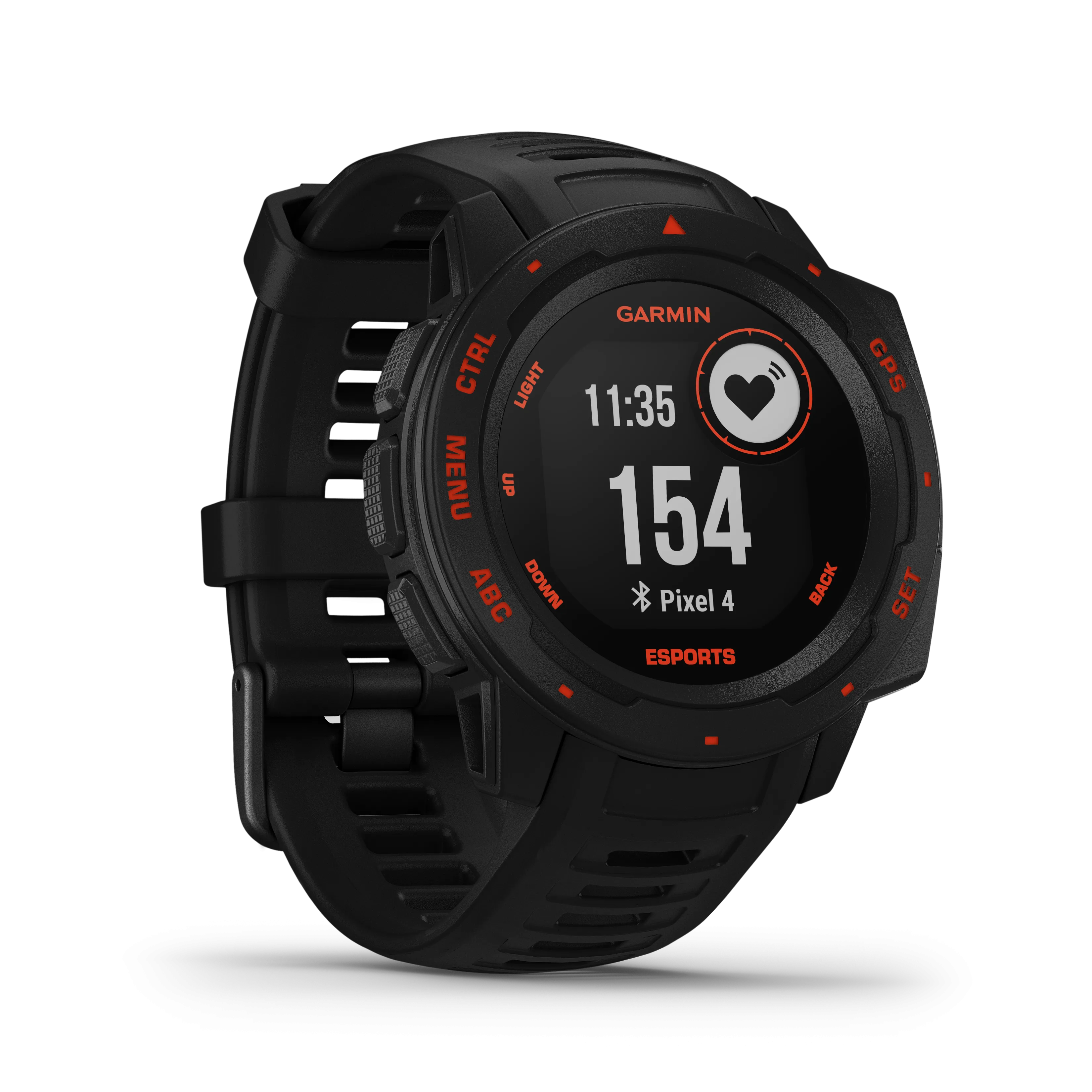 Garmin Instinct Esports Edition, Black Lava GPS Smartwatch for Esports Athletes