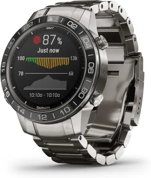 Garmin MARQ Aviator, Men's Luxury Tool Watch Designed for Your Passion for Aviation, View Flight Paths, Weather Reports, Start Flight Logging and More