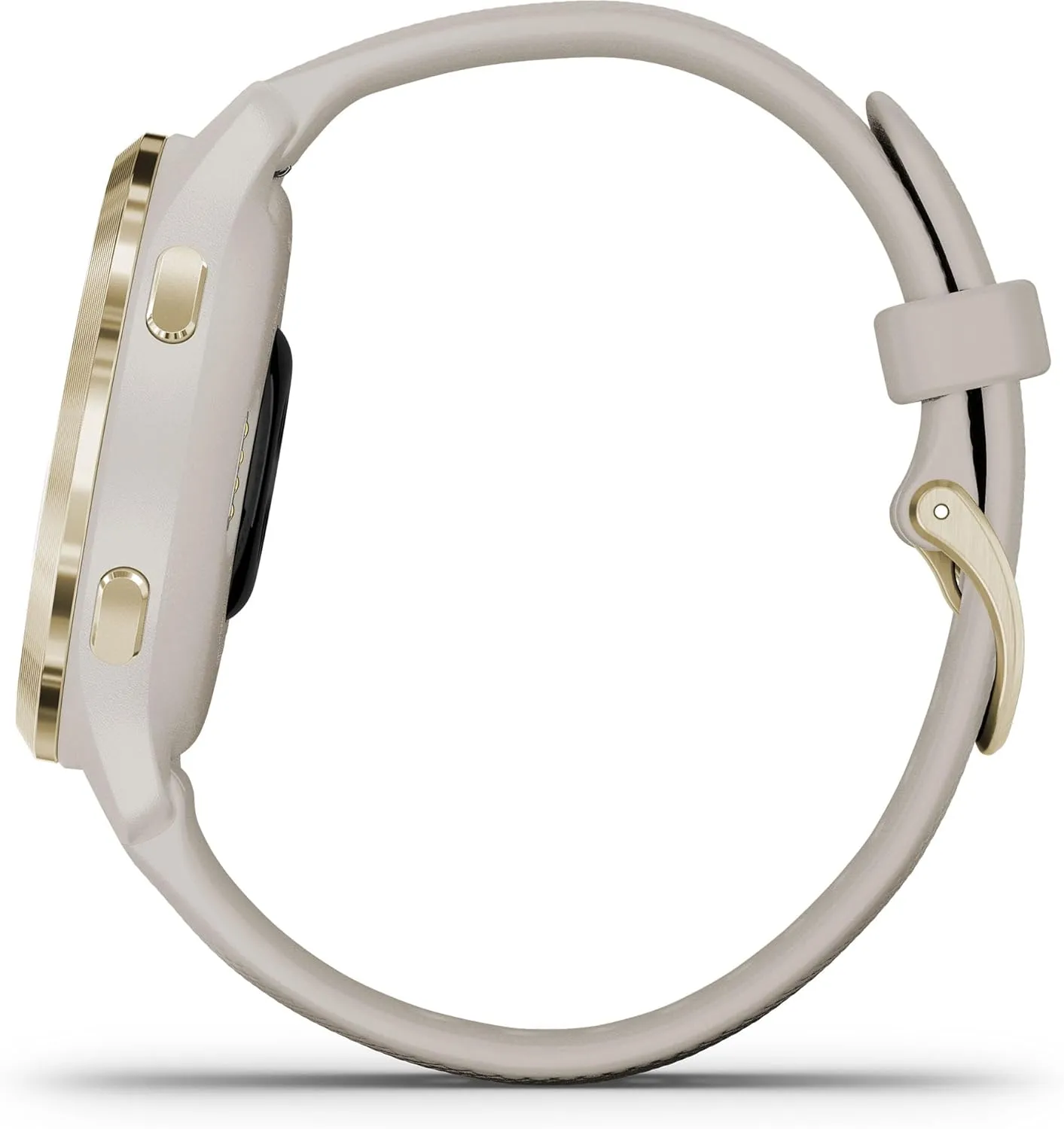 Garmin Venu 2S, Smaller-sized GPS Smartwatch with Advanced Health Monitoring and Fitness Features, Light Gold Bezel with Tan Case and Silicone Band