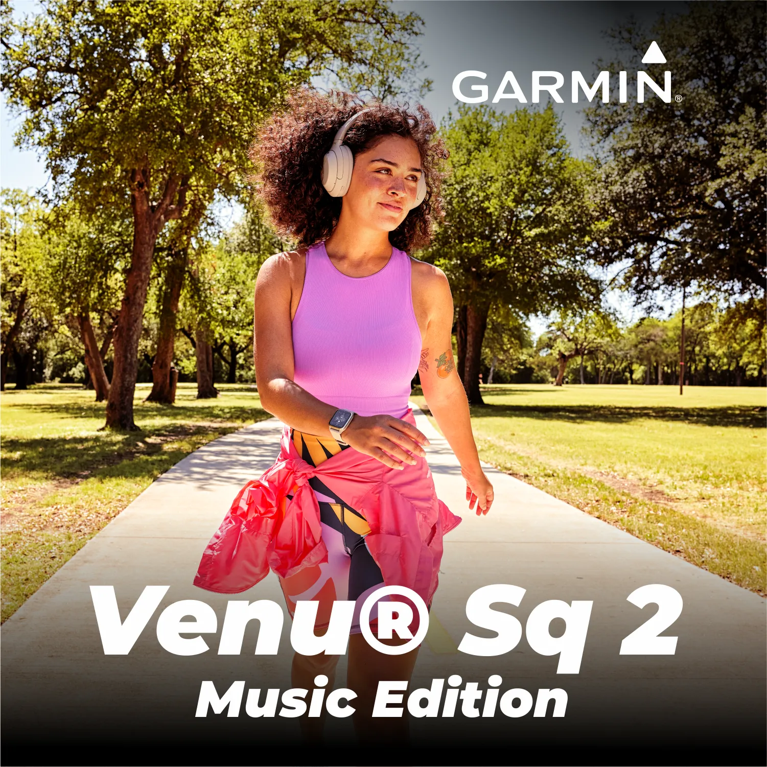 Garmin Venu Sq 2 Series, GPS Smartwatch, Long-Lasting Battery Life, AMOLED Display, Black/Slate