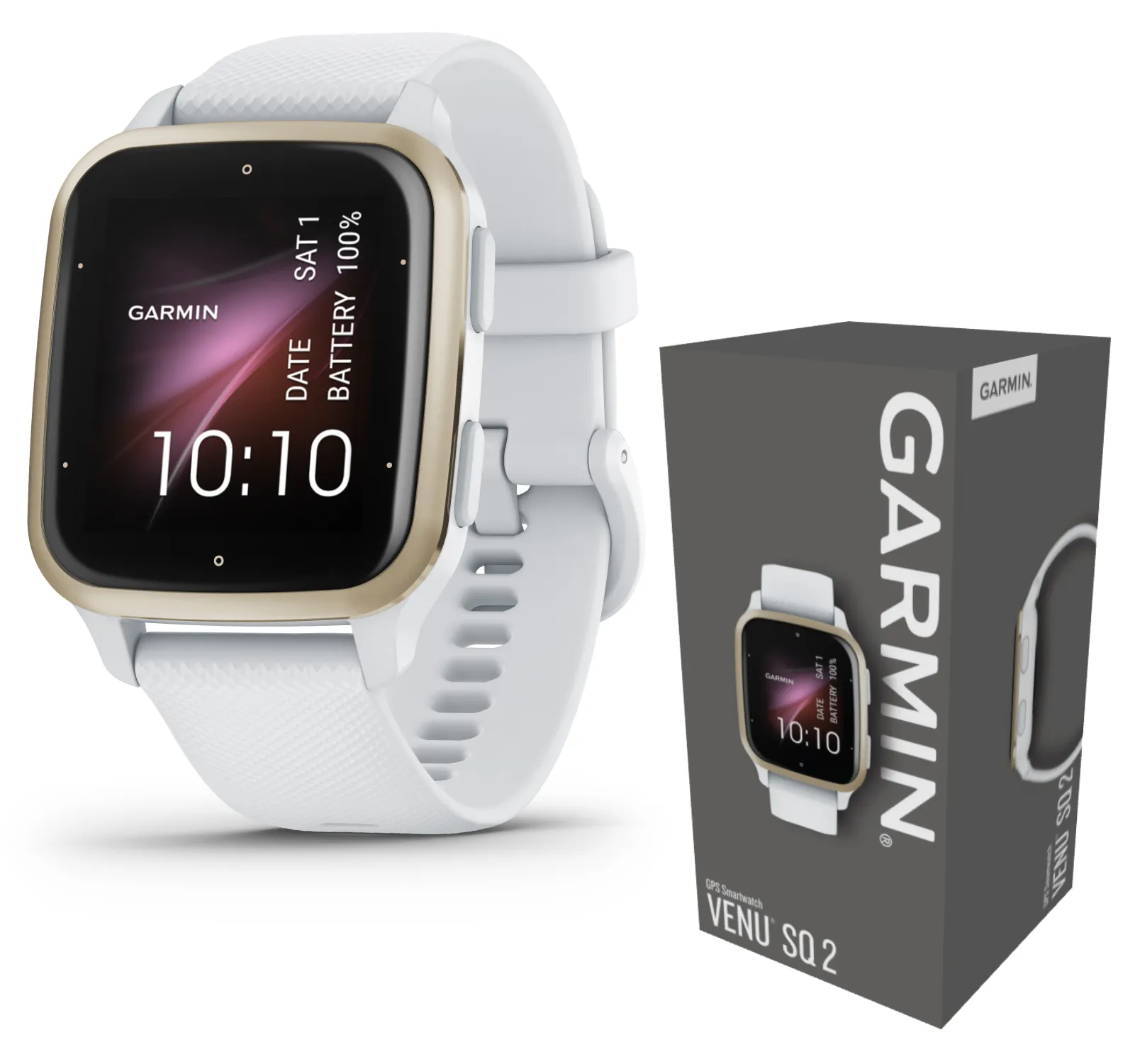 Garmin Venu Sq 2 Series, GPS Smartwatch, Long-Lasting Battery Life, AMOLED Display, Black/Slate