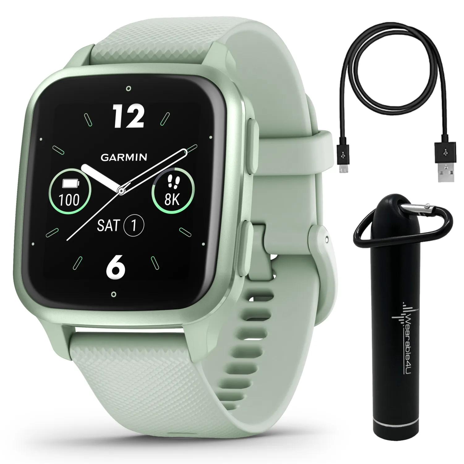 Garmin Venu Sq 2 Series, GPS Smartwatch, Long-Lasting Battery Life, AMOLED Display, Black/Slate