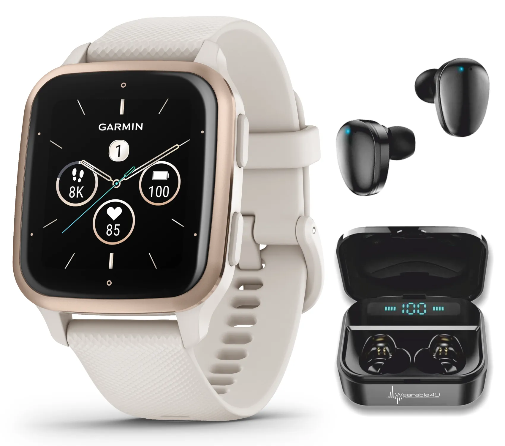 Garmin Venu Sq 2 Series, GPS Smartwatch, Long-Lasting Battery Life, AMOLED Display, Black/Slate