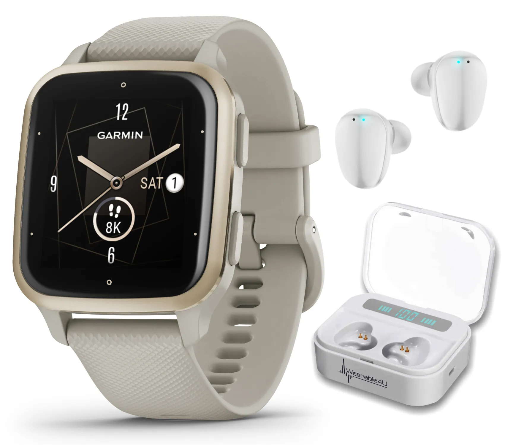 Garmin Venu Sq 2 Series, GPS Smartwatch, Long-Lasting Battery Life, AMOLED Display, Black/Slate