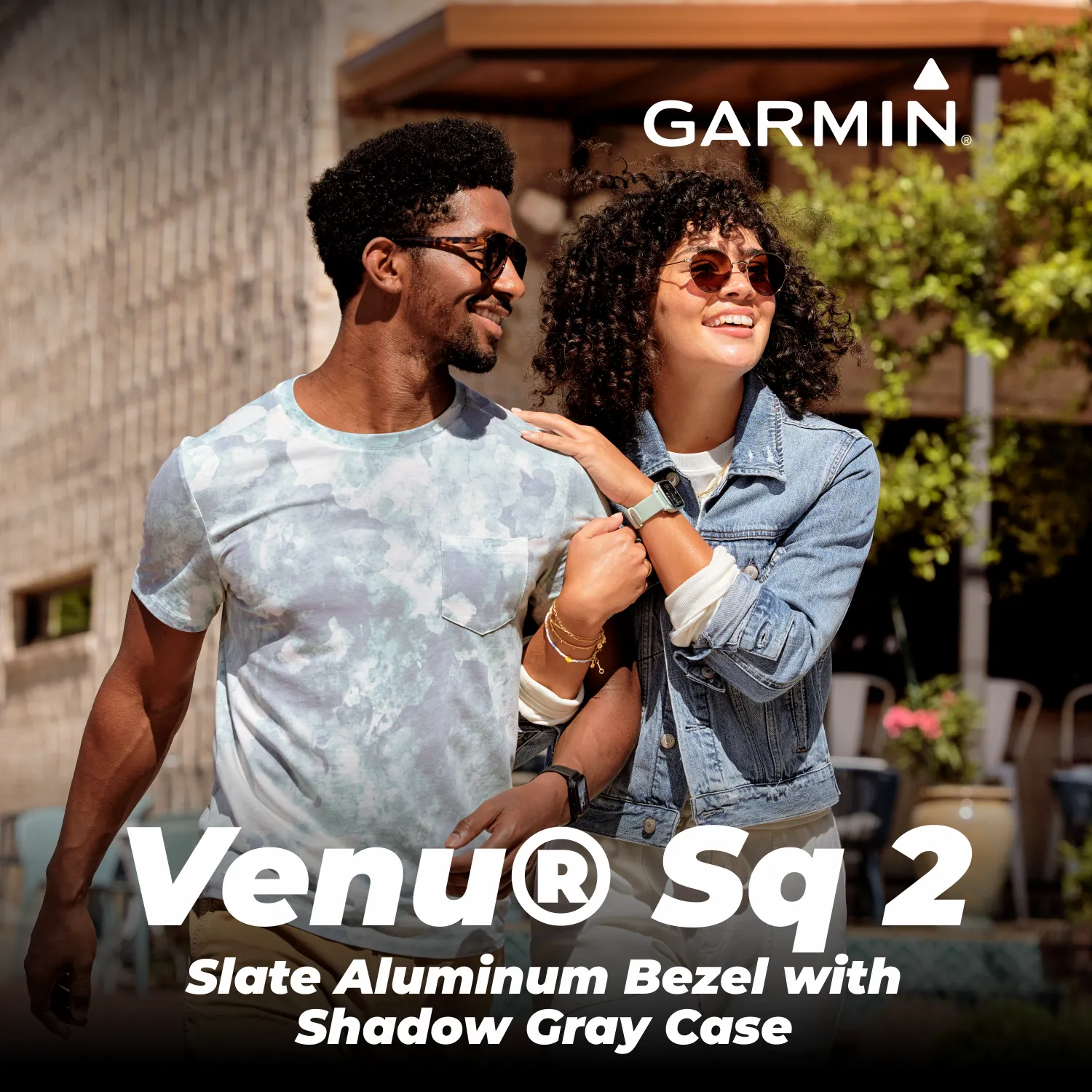 Garmin Venu Sq 2 Series, GPS Smartwatch, Long-Lasting Battery Life, AMOLED Display, Black/Slate