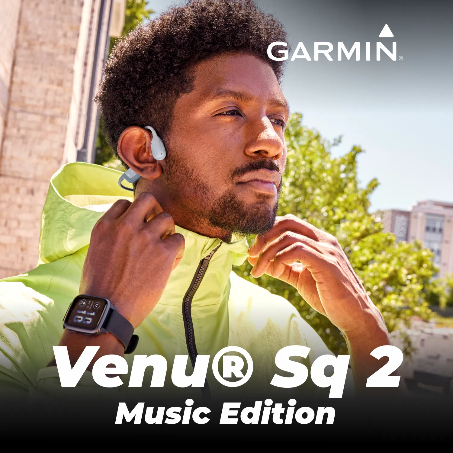 Garmin Venu Sq 2 Series, GPS Smartwatch, Long-Lasting Battery Life, AMOLED Display, Black/Slate