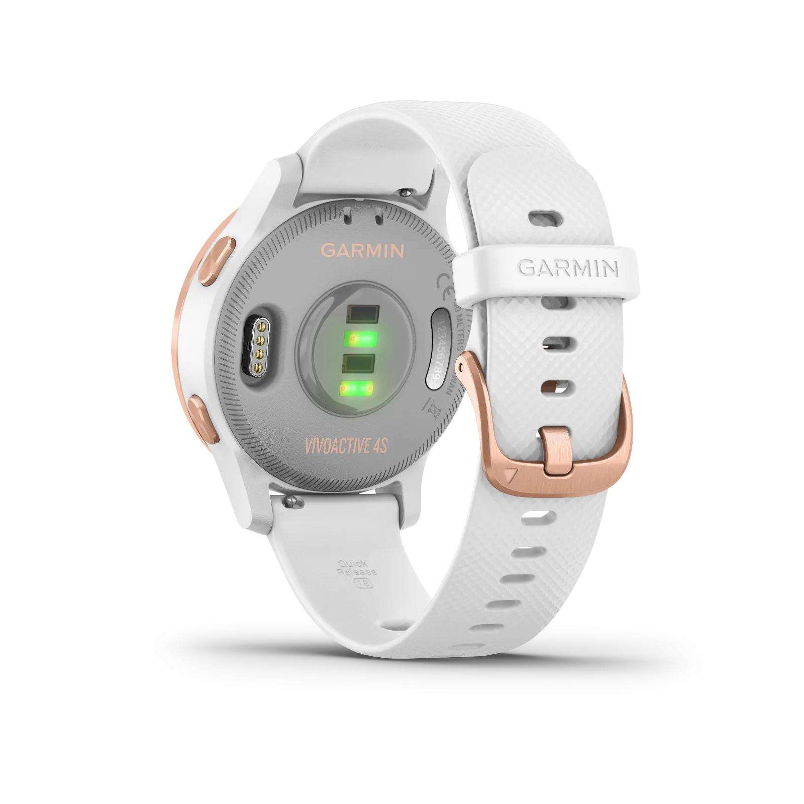 Garmin Vivoactive 4S White Rose GPS Smartwatch and Wearable4U Power Pack Bundle