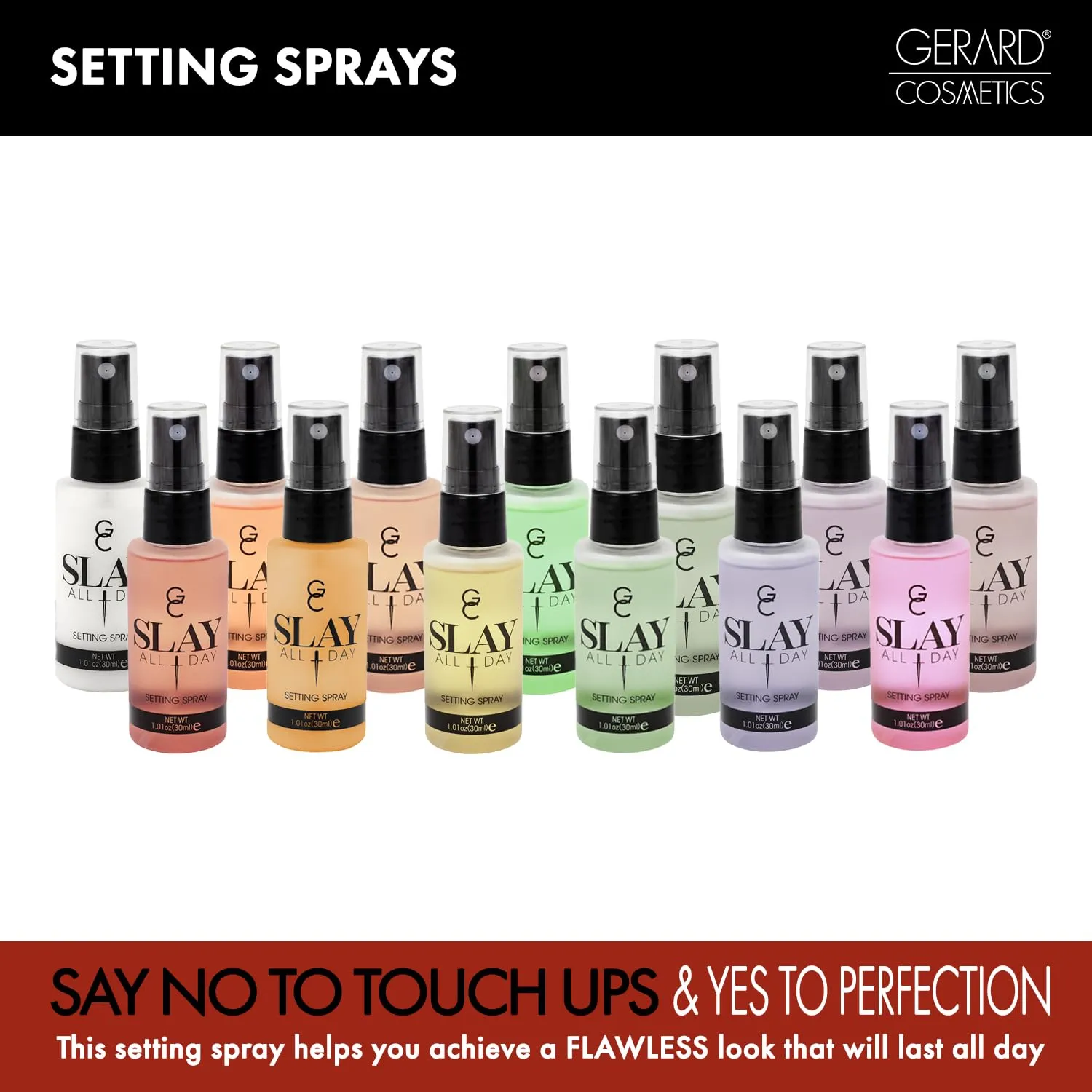 Gerard Cosmetics Makeup Setting Spray Mini (Dreamsicle), Slay All Day Scented Makeup Finishing Spray, Oil Control, Matte Finish, Cruelty Free, Made USA 30 mL (1.01 oz)