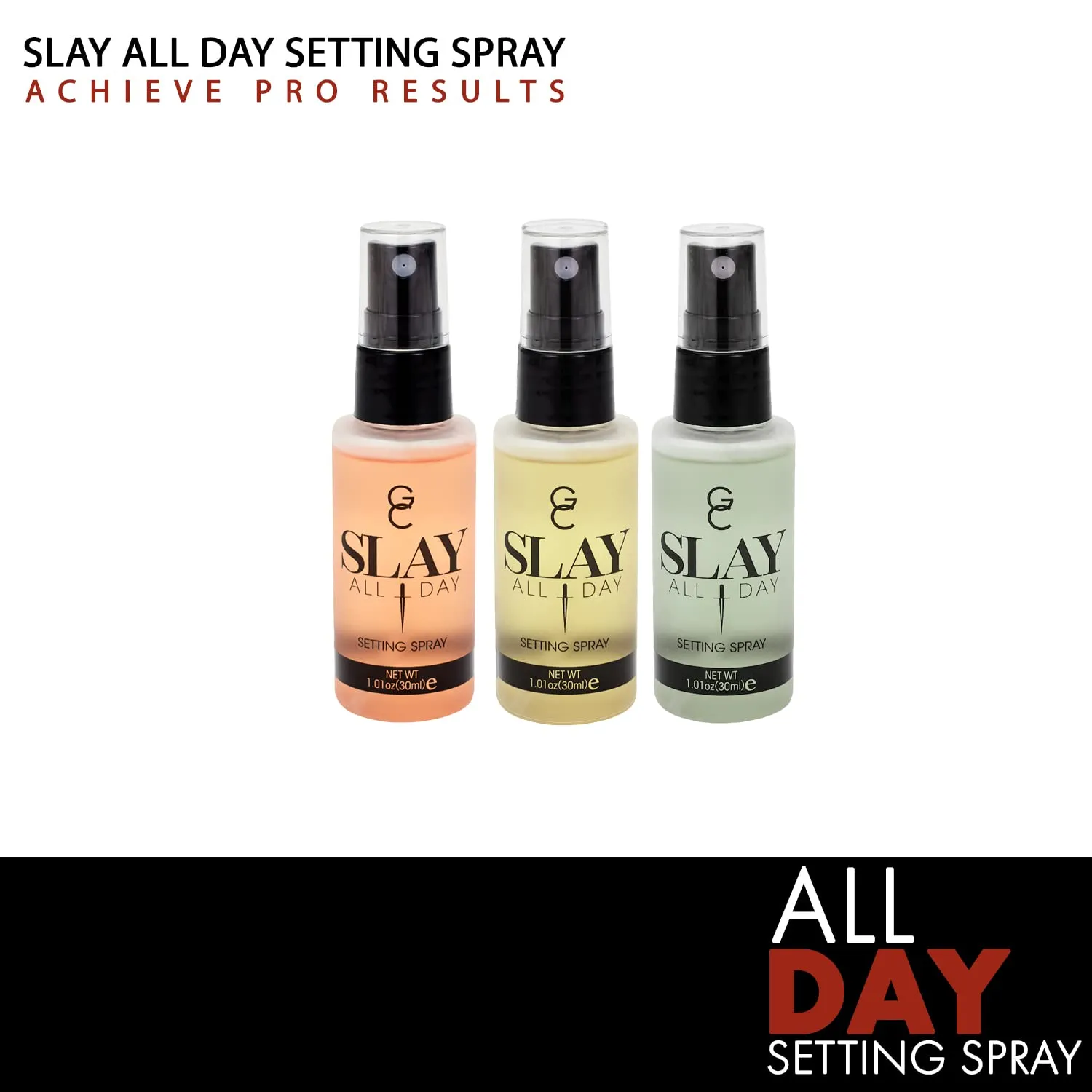 Gerard Cosmetics Makeup Setting Spray Mini (Garden Party) Set of 3, Slay All Day Scented Makeup Finishing Spray, Oil Control, Matte Finish, Cruelty Free, Made USA, 90 mL (3.03 oz)