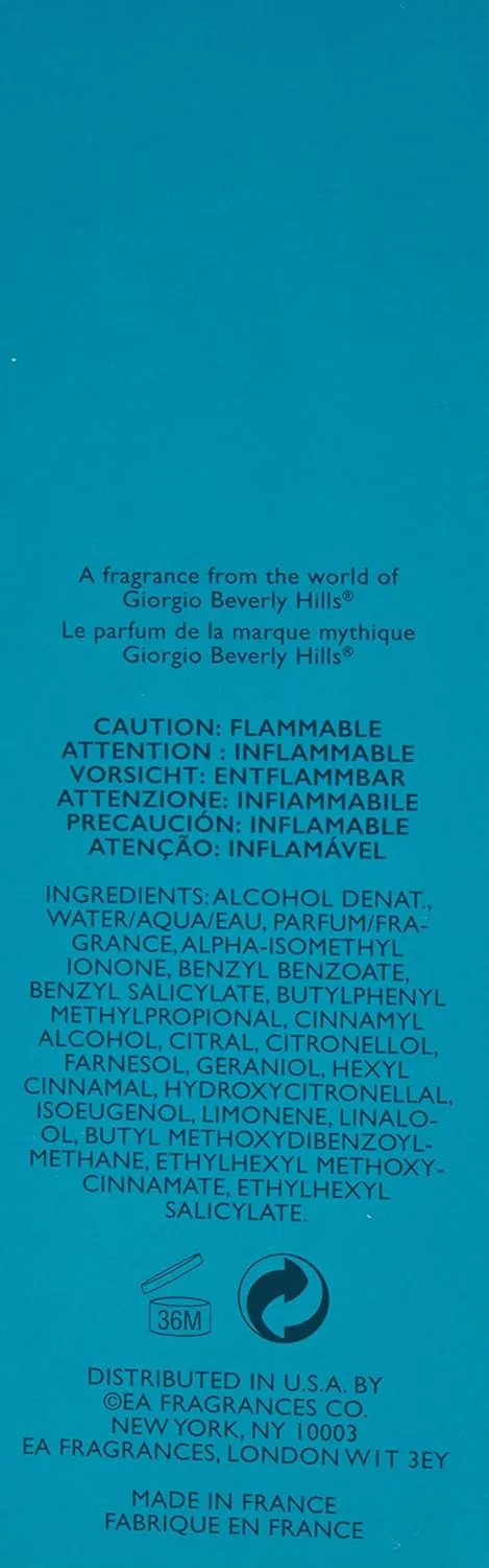 Giorgio Beverly Hills Giorgio Blue Women Eau De Toilette Spray, 3 Ounce