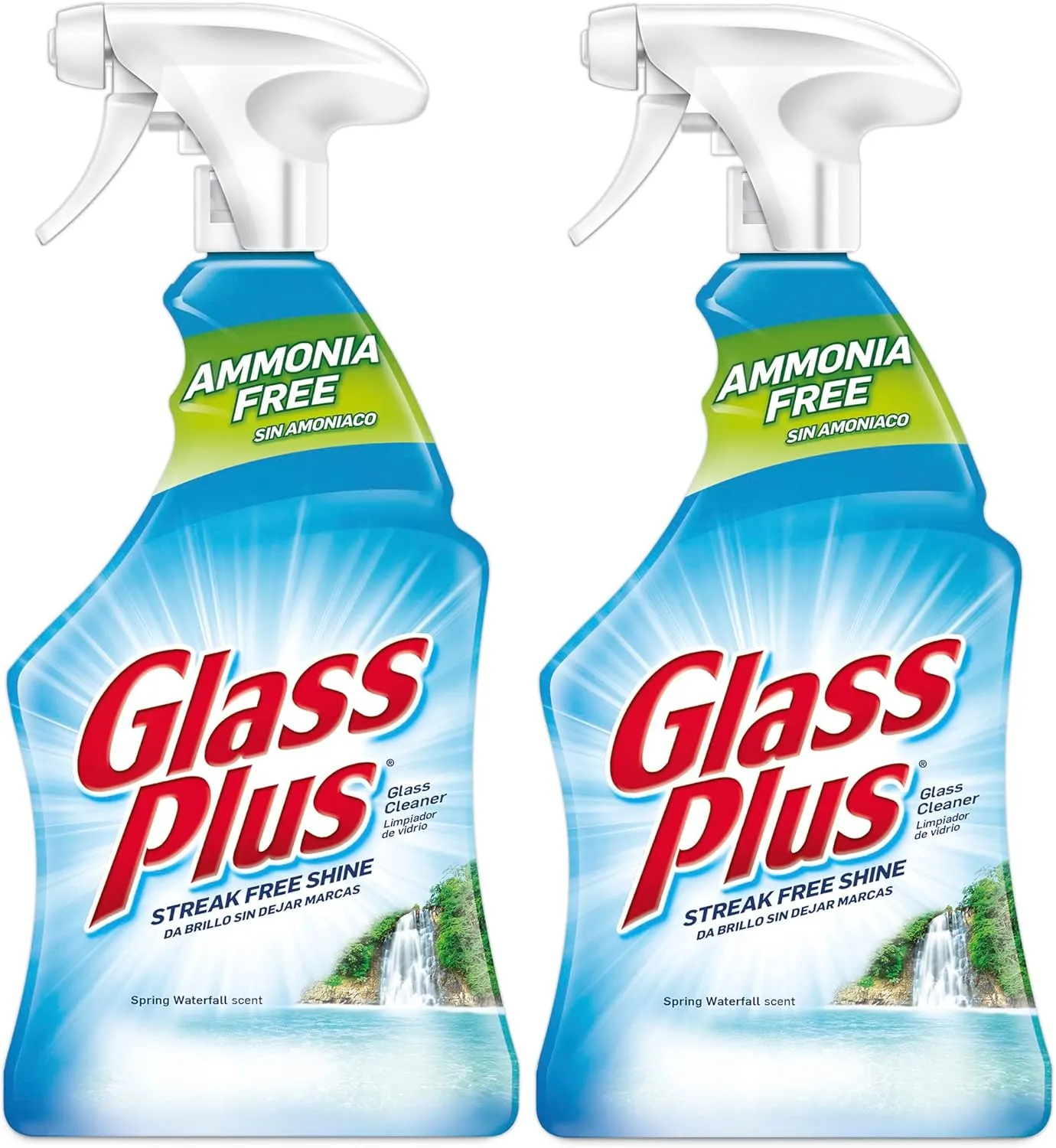 Glass Plus Glass Cleaner, 32 fl oz Bottle, Multi-Surface Glass Cleaner (Pack of 2)