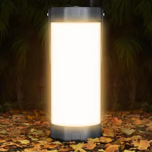 Glocusent Camping Lantern Rechargeable, Up to 80Hrs, 5000mAh 106 LED Lantern with 5 Brightness 3 Modes & SOS, IP68 Waterproof, Max 1200LM, Camping Light for Power Outages Hiking Emergency Hurricane