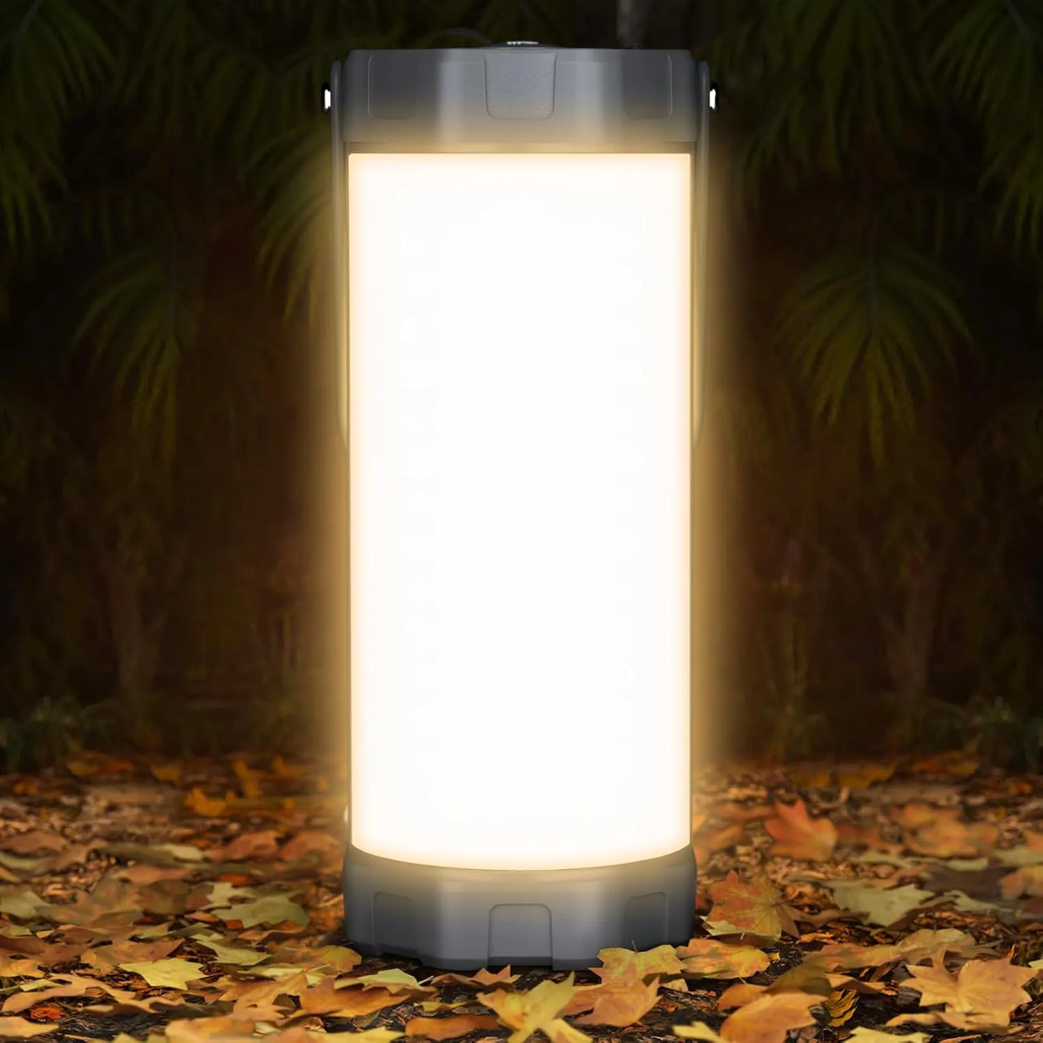 Glocusent Camping Lantern Rechargeable, Up to 80Hrs, 5000mAh 106 LED Lantern with 5 Brightness 3 Modes & SOS, IP68 Waterproof, Max 1200LM, Camping Light for Power Outages Hiking Emergency Hurricane