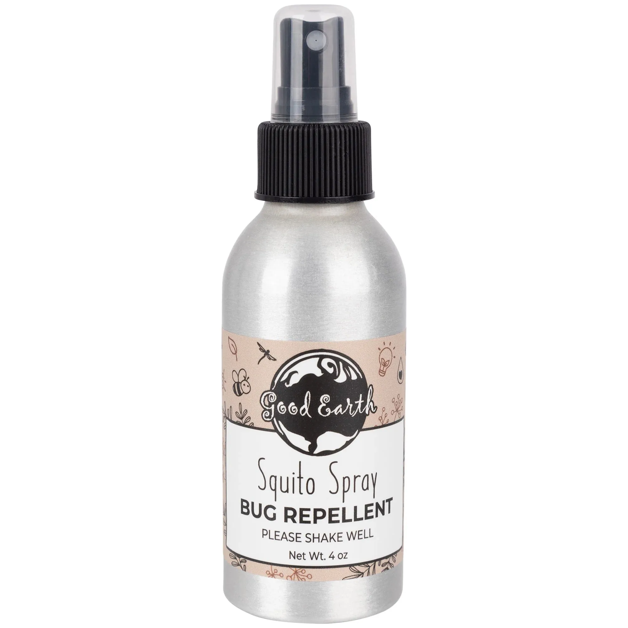 Good Earth 4oz Squito Spray Essential Oil Natural Mosquito Repellent