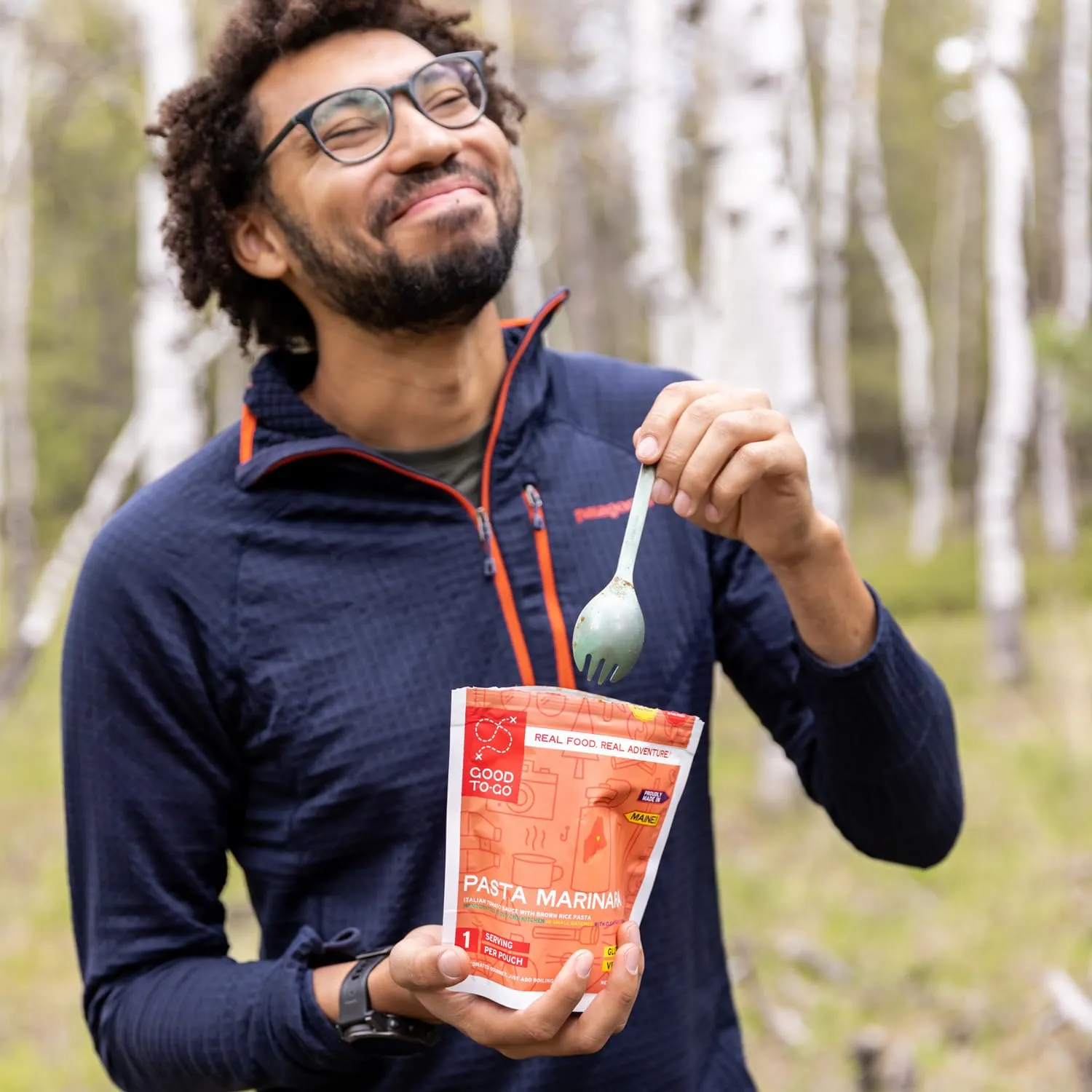 GOOD TO-GO Pasta Marinara (Double Serving) | Camping & Backpacking Food | Just Add Water Backpacking Meals | Good To-Go Dehydrated Meals Taste Better Than Freeze Dried Food