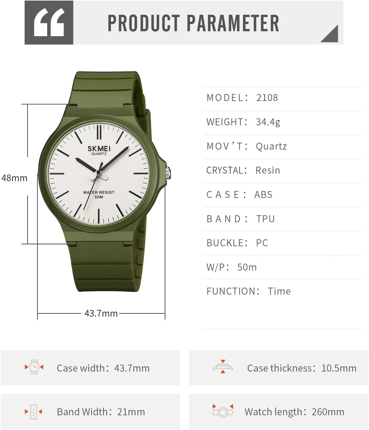 Gosasa Men's Watches Analog Quartz Sports Unisex Watch Waterproof Watch for Students Women Men Easy Read Dial, 24 Hour with Second Hand, Colorful Silicone Band