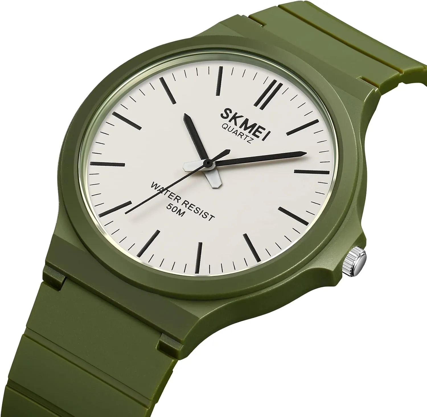 Gosasa Men's Watches Analog Quartz Sports Unisex Watch Waterproof Watch for Students Women Men Easy Read Dial, 24 Hour with Second Hand, Colorful Silicone Band