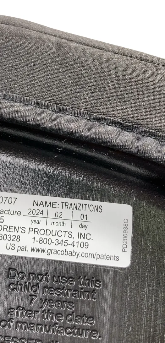 Graco Tranzitions 3-in-1 Harness Booster Car Seat, 2024, Proof