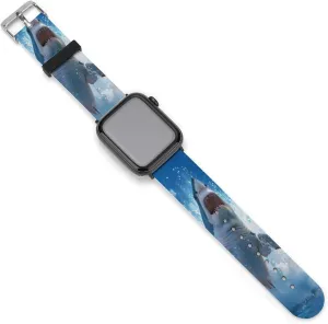 Great White Shark Animal Watch Bands Silicone Strap Sport Bands Replacement Strap Wristbands Compatible with Apple Watch