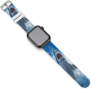 Great White Shark Animal Watch Bands Silicone Strap Sport Bands Replacement Strap Wristbands Compatible with Apple Watch