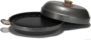 Grill indoors or outdoors with reduced fat and flavor infused cooking right on your own stovetop or campsite with our 5 piece non-stick Maxie Pop Grill