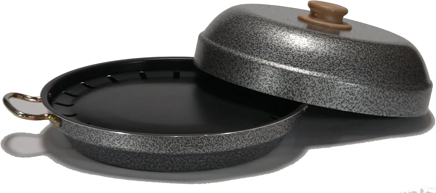 Grill indoors or outdoors with reduced fat and flavor infused cooking right on your own stovetop or campsite with our 5 piece non-stick Maxie Pop Grill