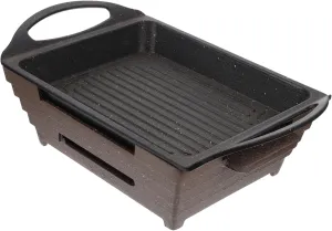 Grilled Fish Stove Metal Fish Grilling Stove Heat Resistant Alloy and Easy-to-clean Surface for Outdoor Bbq