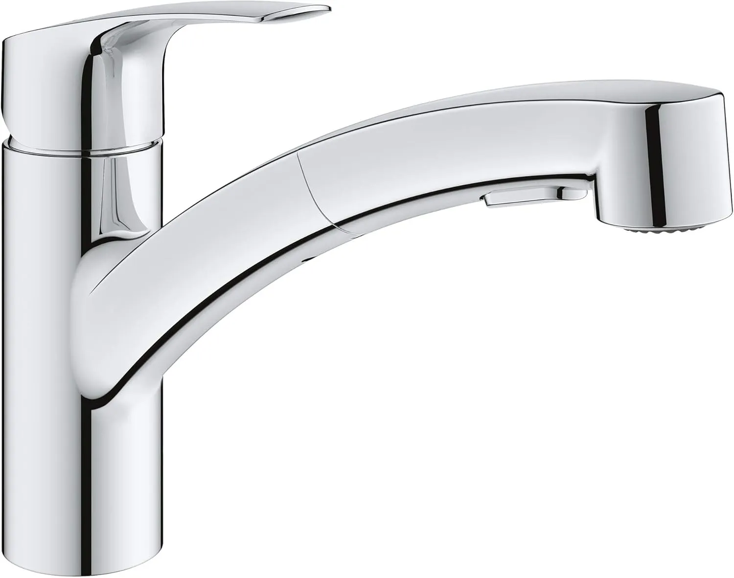 GROHE 30306001 Eurosmart Dual Spray Pull-Out Kitchen Faucet with Sprayer, 1.75 GPM, Chrome