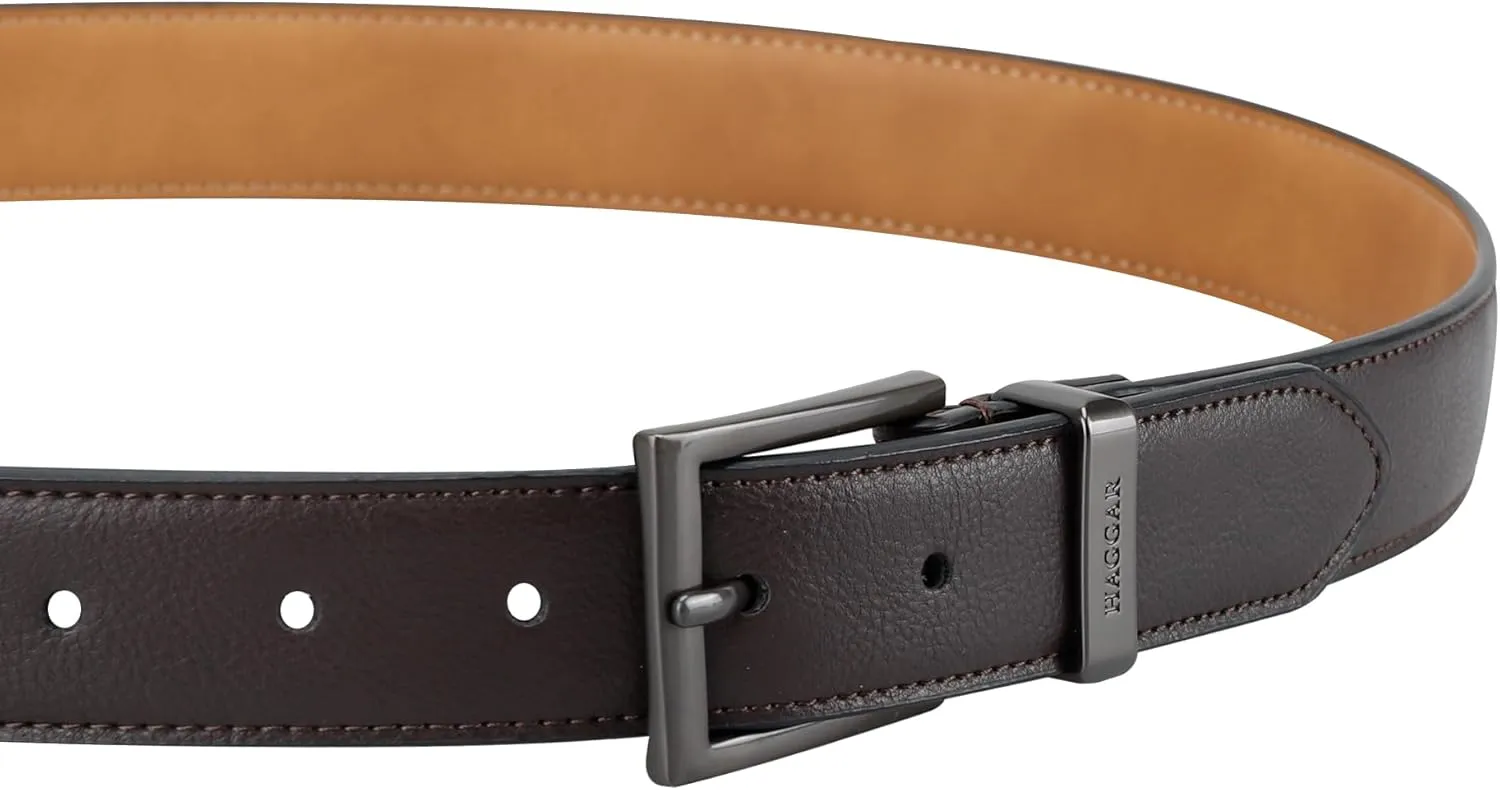 Haggar Men's Essential Belt-Dress and Casual