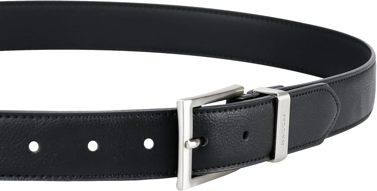 Haggar Men's Essential Belt-Dress and Casual