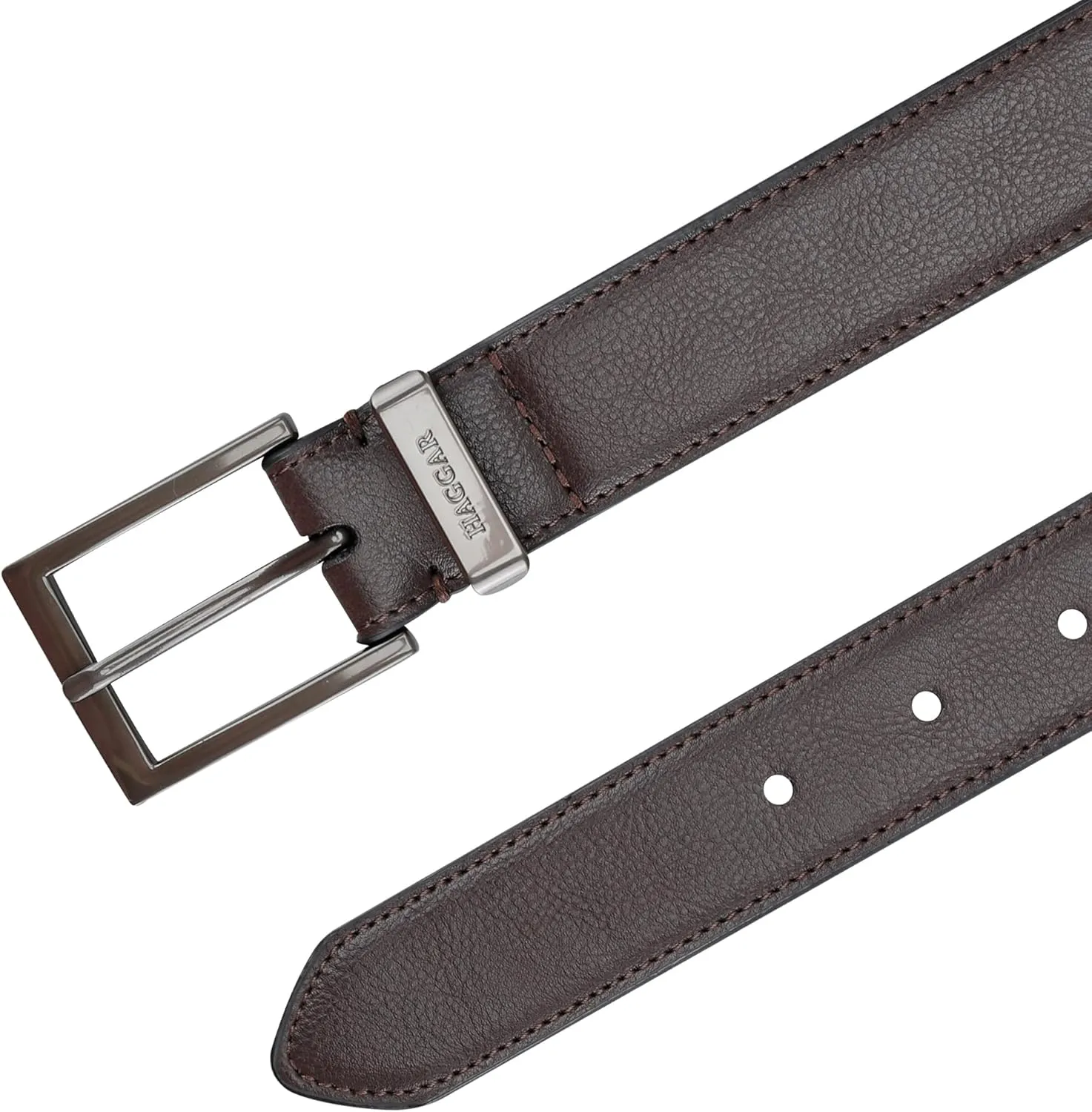 Haggar Men's Essential Belt-Dress and Casual