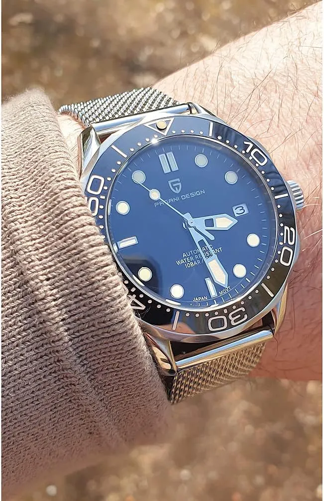 HaiQin Pagani Design Men's Automatic Diver's Watch Japanese Movement Sapphire Glass Date Display Business Luxury Watch - 1667